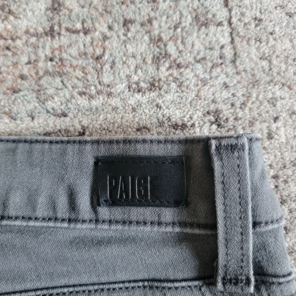 PAIGE Side Zipper Detail Low Rise Skinny Jeans Size‎ 27 Gray - Picture 10 of 15